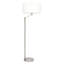 Lampe de salon moderne en nickel brossé