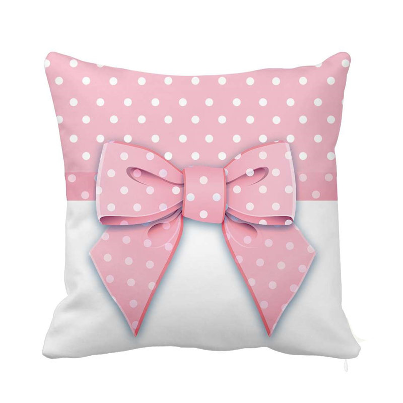 Coussin Sweet Ribbon, Rose