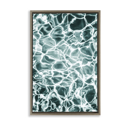 Toile flottante encadrée "Aqua Ripple" par Sissi et Seb