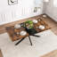 Table de salle à manger rectangulaire extensible 55,11 "-70,86"-1719807829