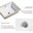 Undermount Bathroom Sink White Rectangle Porcelain Ceramic Vessel Sinks Deep Basin With Overflow Lavatory Vanity Sink Mounted Under The Counter