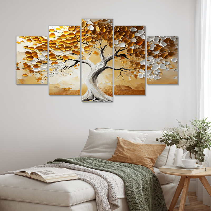 Or, blanc, fauve fougueux, arbre III
