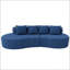 Canapé modulaire courbé moderne modulaire à 3 places minimaliste et élégant-1073186311