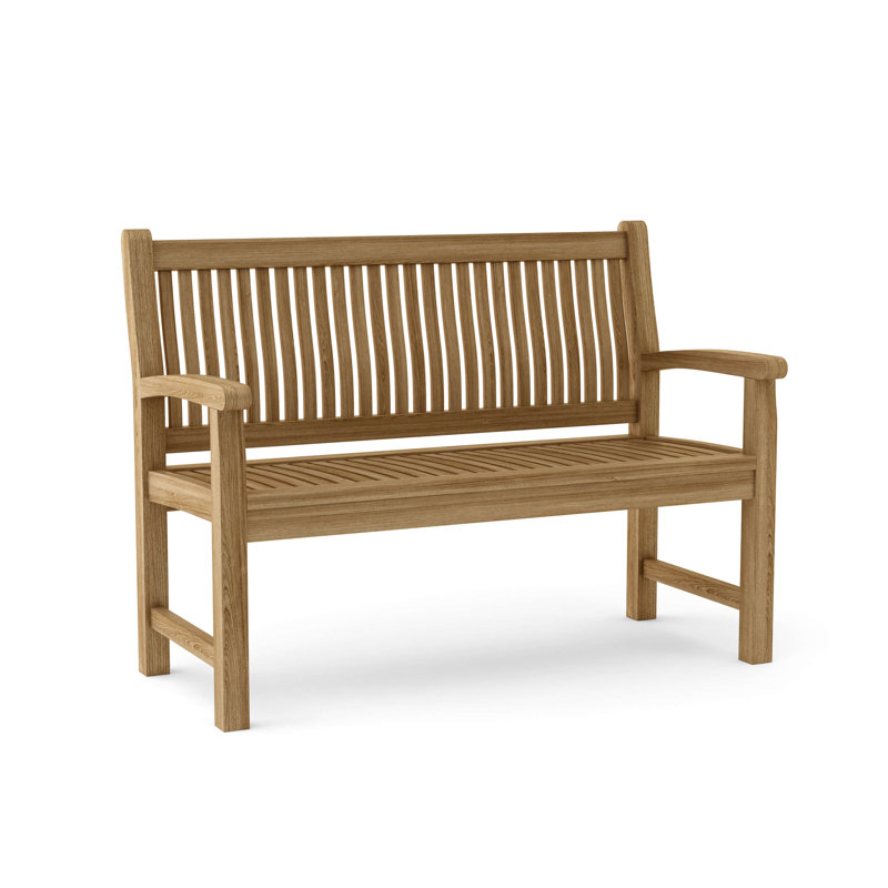 Jarvis Outdoor Teak Bench, 36" H x 47" W x 24" D
