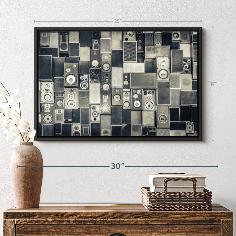 Reproduction sur toile monochrome, H 17 po x l 25 po