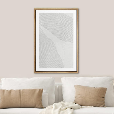 Geometric Line " Geometric Pastel Gray Line Landscape Abstract Shapes Minimalism Contemporary Nordic "