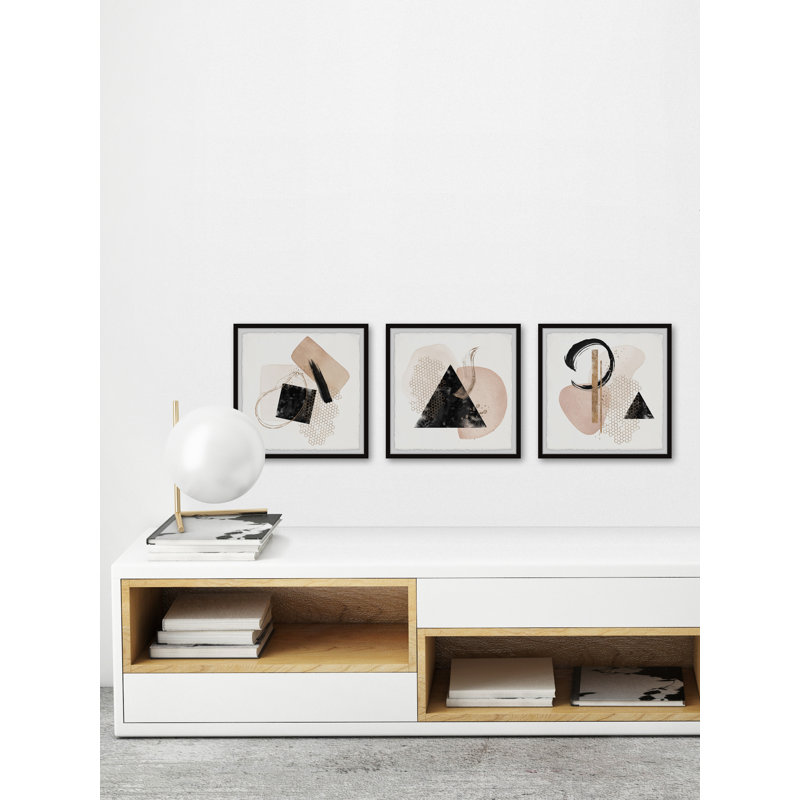 " Broken Knife " by Marmont Hill 3 - Pieces, 18" H x 18" W