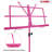 5 Core Music Stand Adjustable Desktop Book Stands Portable Sheet Holder All Metal Foldable Bookstand