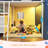 Twin Low Loft Bed With 7 Storage Drawers And Led Lights, Inclined Ladder And Under-bed Play Space-1981037759