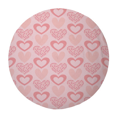 Hearts of Romance Braided Rug