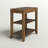 Dominic Solid Wood End Table with Pull-Out Tray