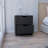2 Drawers Nightstand , End Table, Side Table Pull Out System -Black-518834822