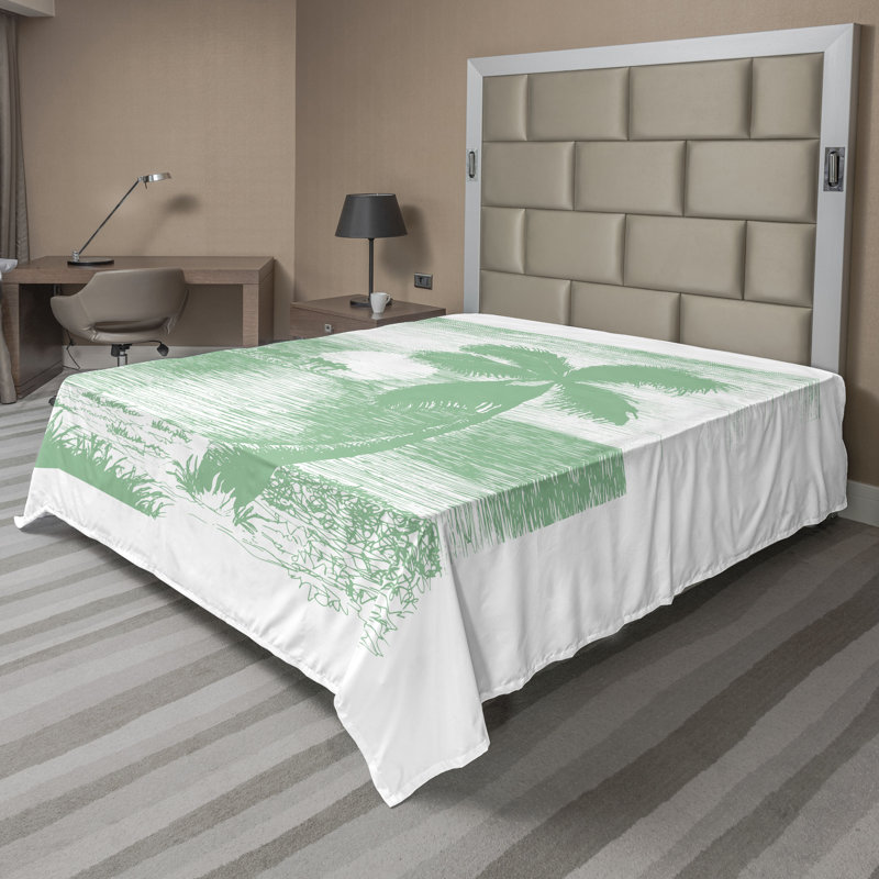 Drap-housse Ambesonne, Drap plat pour très grand lit californien