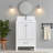 24" W  Quartz Vanity Top With Undermount Sink & Backsplash
