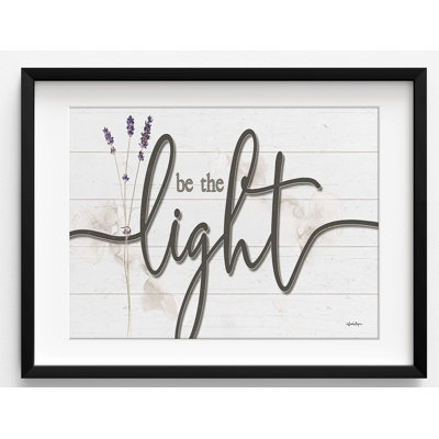 «Be The Light» par Susie Boyer, décoration murale de style rustique pour entrée de campagne, art mural de rénovation de chambre à coucher, petite affiche de chalet de forêt