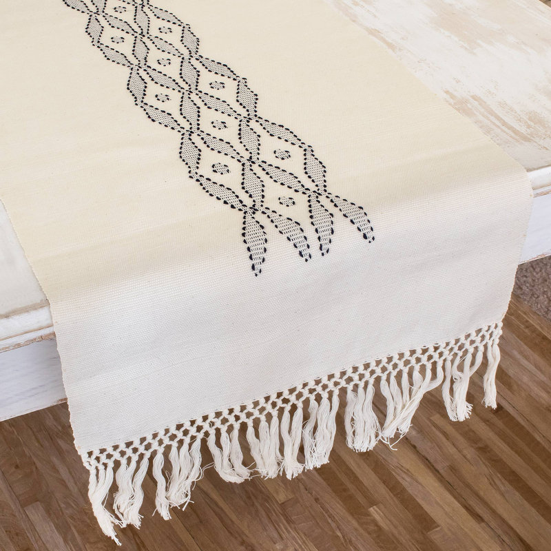 Chemin de table rectangulaire en coton Doynton