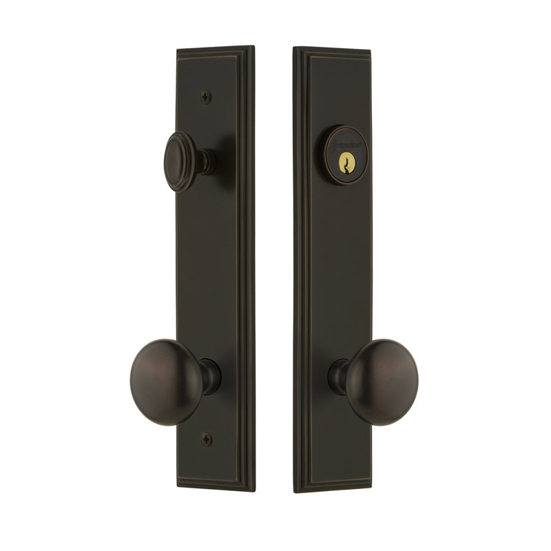 Ensemble d'entrée haut Carré, Laiton rétro, 2,375 po