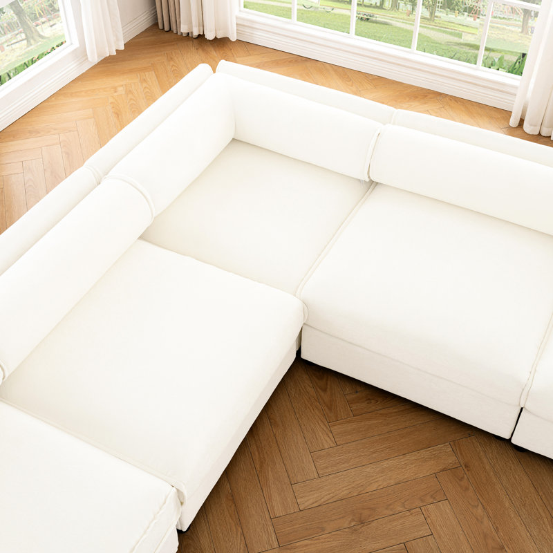 Canapé moderne en chenille avec rangement et design ergonomique pour une vie élégante