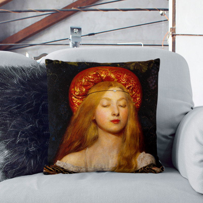 Vanity Square Throw Cushion, Black, 40cm H x 40cm W x 15cm D