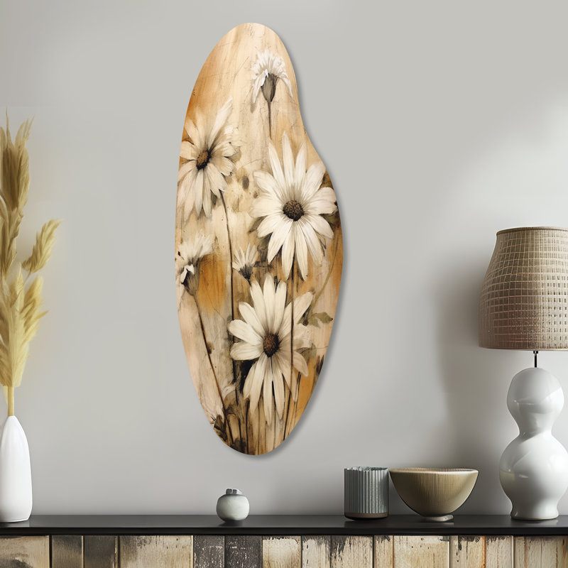 Art mural asymétrique en métal Leeroy, H 38 po x l 15 po