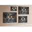 Wall Mounted bulletin board print decorative wall message pin boards home office corkboard Map of the world rust