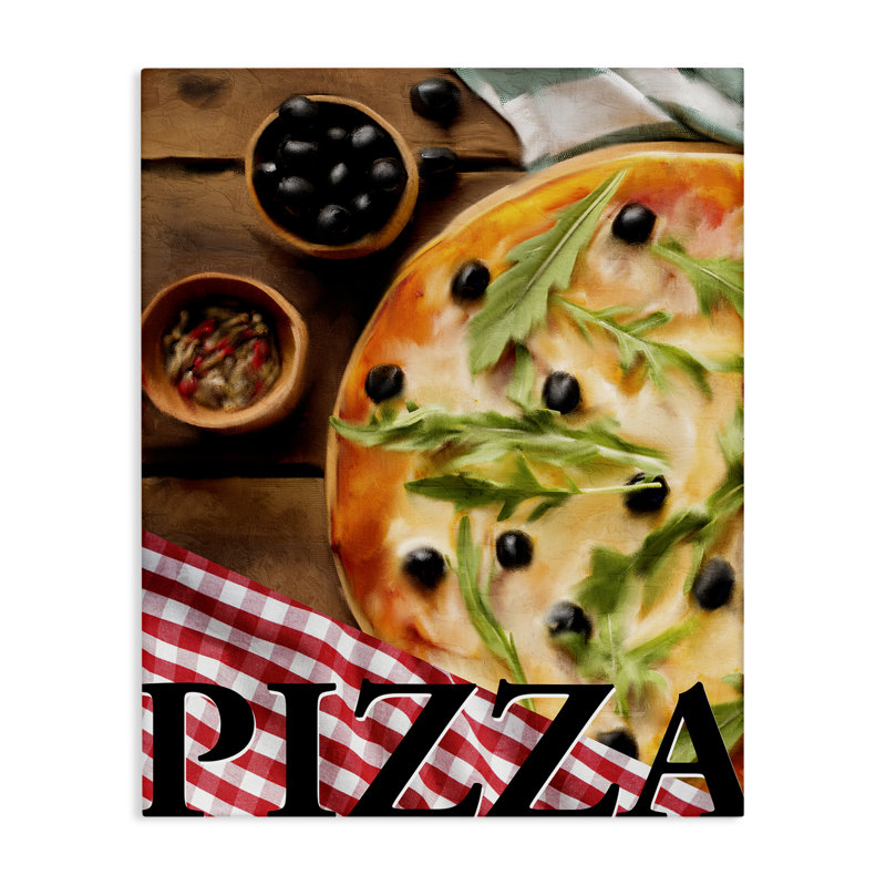 Toile de pizza traditionnelle savoureuse, design par Kim Allen, H 30 po x l 24 po