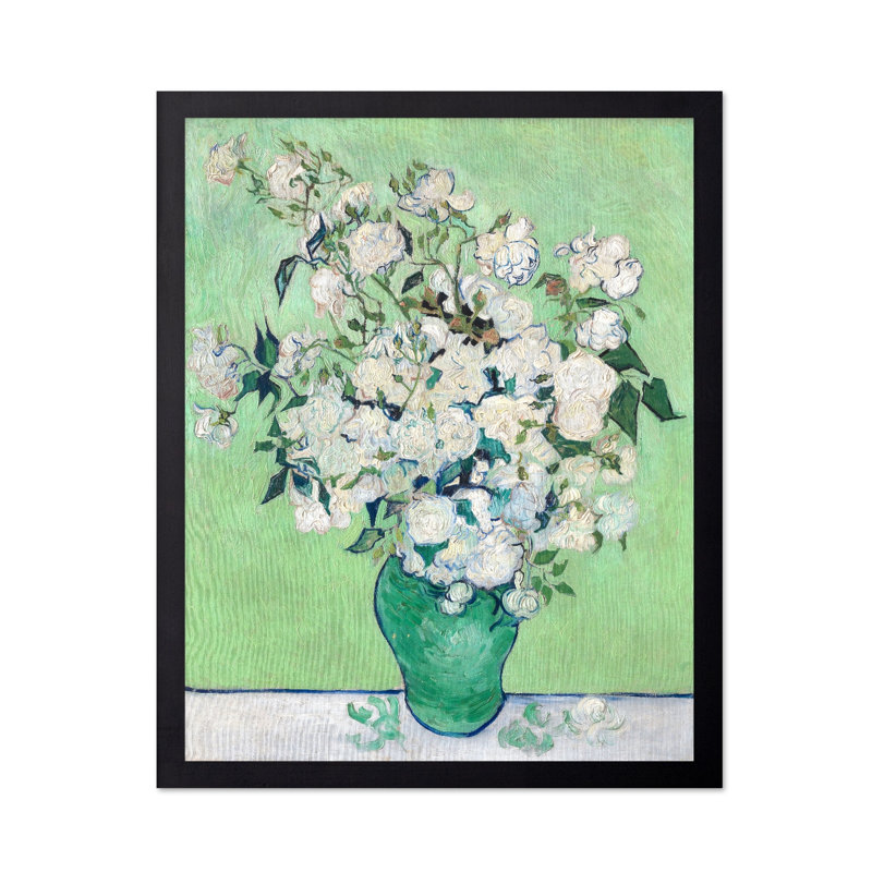 Van Gogh - Roses, Sans cadre, Affiche, H 11 po x l 14 po