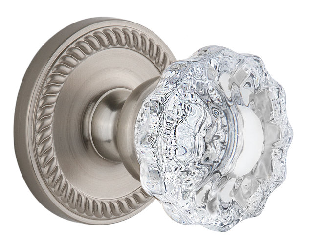 Figurine Grandette Newport Rosette, Nickel satiné