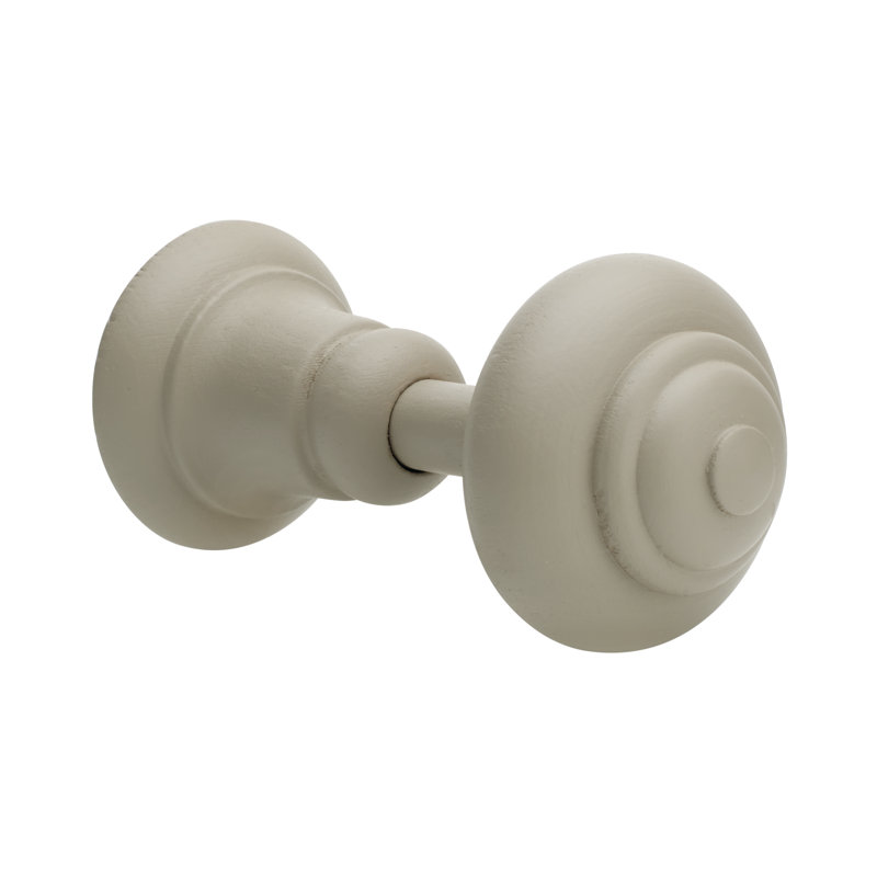 Keswick Wood Curtain Holdback, 7" H x 7" W x 15.2" D, Café Latte