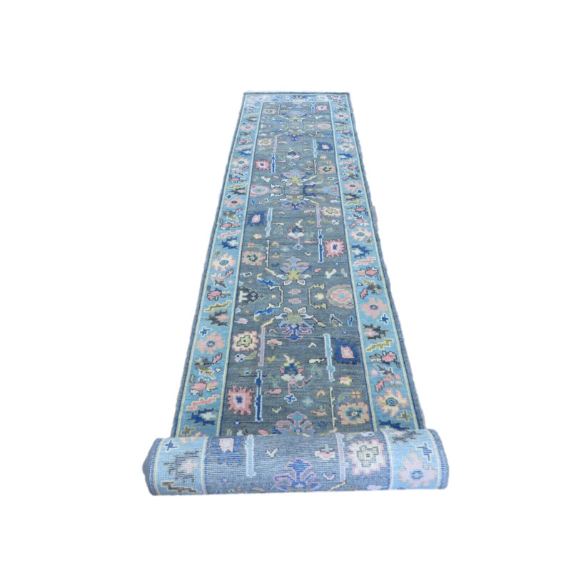 Tapis unique gris de 3 pi x 20 pi 2 po