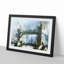 Tower Bridge in London in Abstract - Picture Frame Painting Print-55611498-55611500