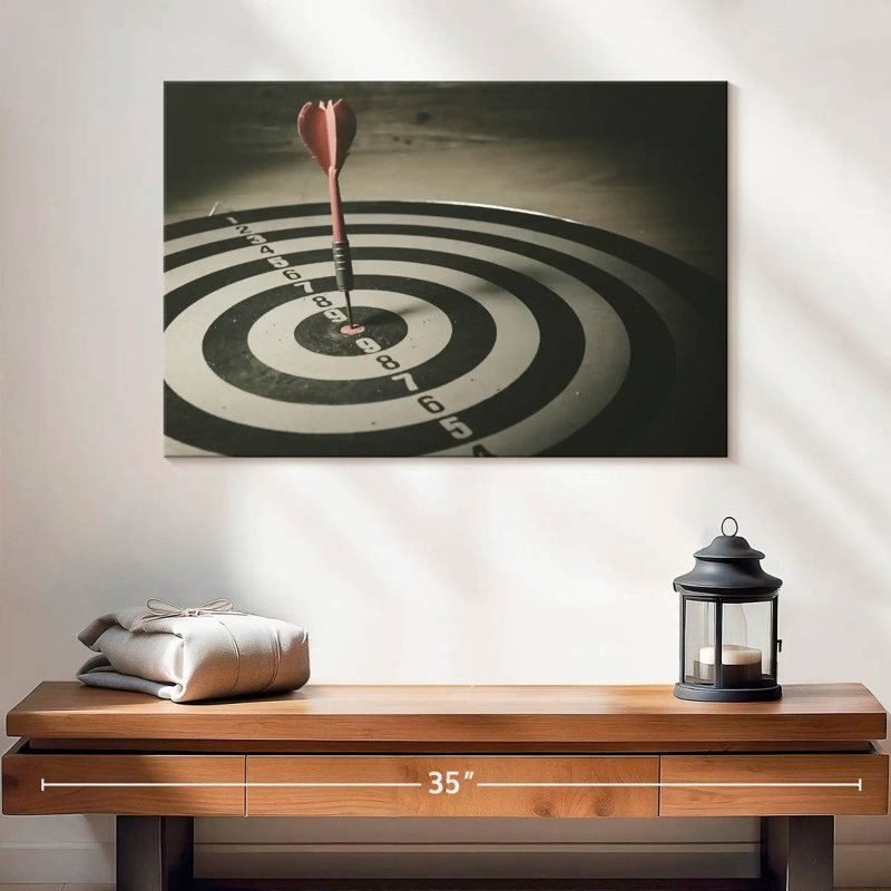 Senne Bullseye Target Dart, 16" H x 24" W