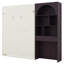 Lit escamotable avec armoire arquée à DEL encastrée, lit escamotable mural, armoire de rangement, tiroir pour chambre à coucher, bureau-2130284088
