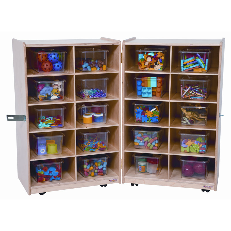 Rangement vertical pliable avec (20) plateaux translucides, Transparent