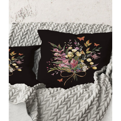 Floral Throw Pillow