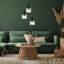 Cristal 3 - Light Black Cylinder Pendant