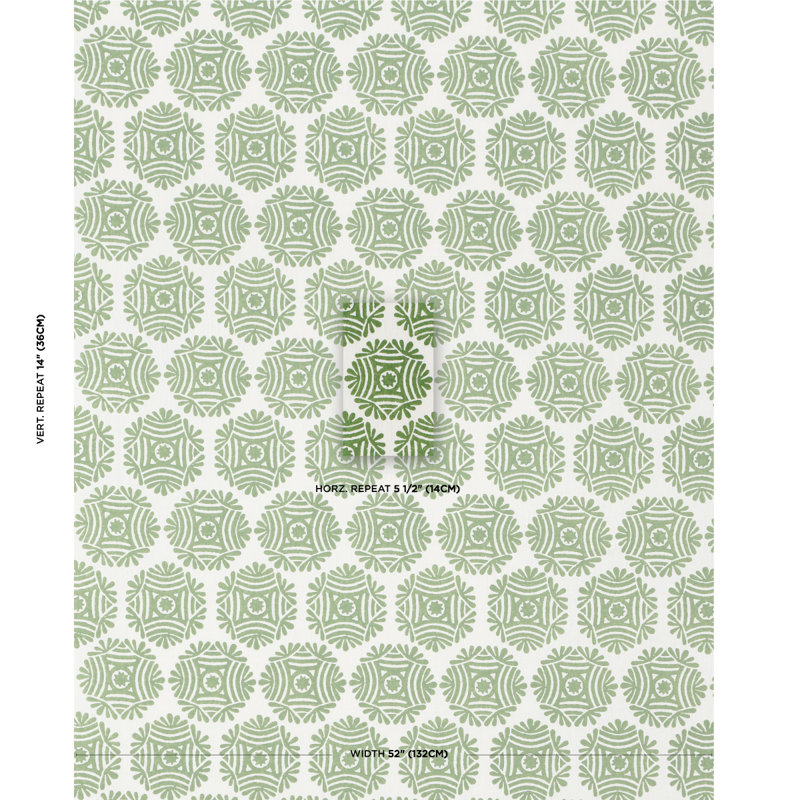 Tissu imprimé Schumacher x Drusus Tabor