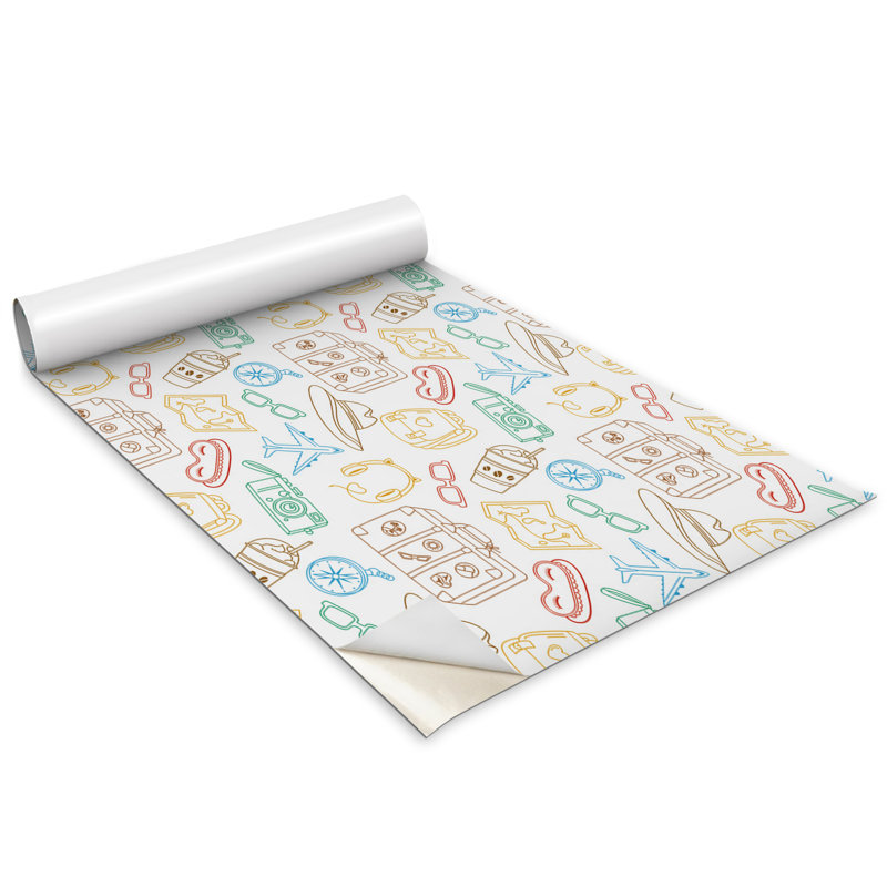 Annegien 100 cm x 50 cm Matte Peel & Stick Wallpaper Roll