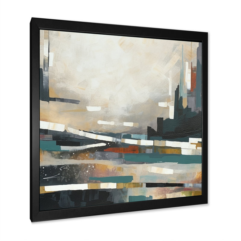 " Beyond Nature III ", 36" H x 36" W x 1.5" D, Black Picture Framed Canvas