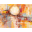 Abstract: Sunset Reflections by Lucas - Wrapped Canvas Art Prints-1075350749