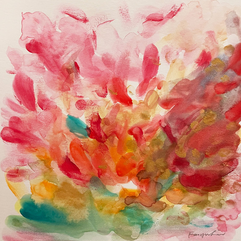The Touch of Blossom No.1 by Fanyu Lin - Single Picture Frame Painting