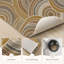 Tapis de cuisine lavables circulaires antidérapants