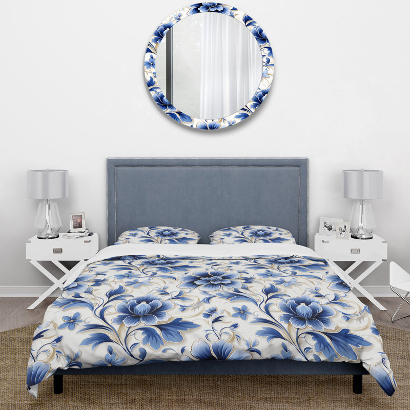 Ensemble de housse de couette Cobalt, Housse de couette simple + 1 taie décorative stan