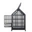Cage pour chien robuste avec toit et fenêtre sur le toit
