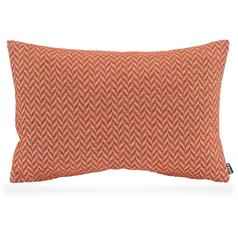 Zircono Chevron Rectangular Cushion, Orange