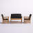 Calhoun 4-Person Solid Wood Patio Seating Group-652725537