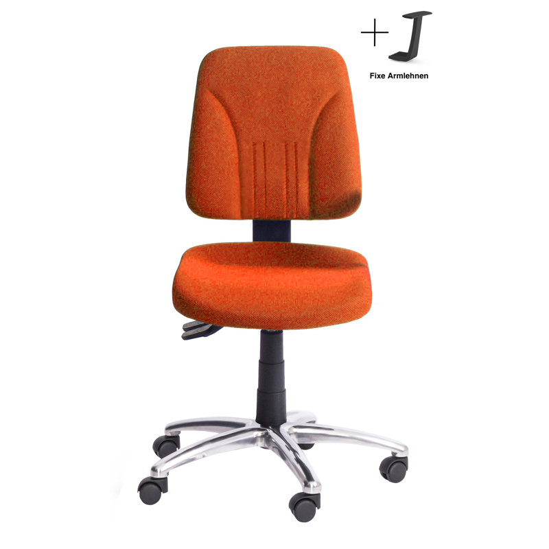 Office Chair, Orange, Adjustable Armrests