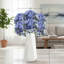 Three Artificial Blue-Purple Hydrangea Flowers, Natural Floral Decorations, Perfect For DIY Wedding Bouquets.