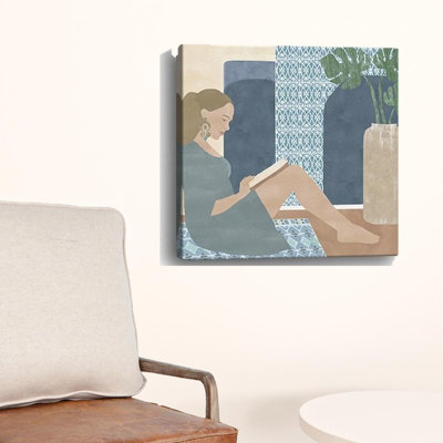 «Bohemian Book Lady», impression murale sans cadre