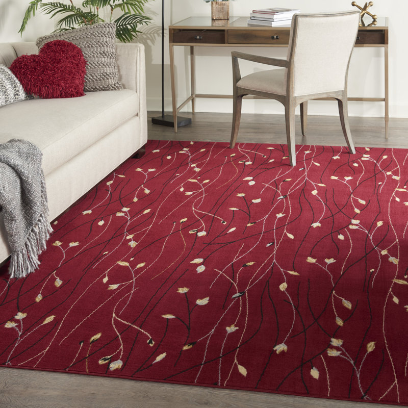 Yesima Floral Indoor Rug, Rectangle 7' x 10'